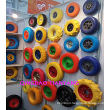 pu foam wheel flat free cheap price 400-8 350-8
